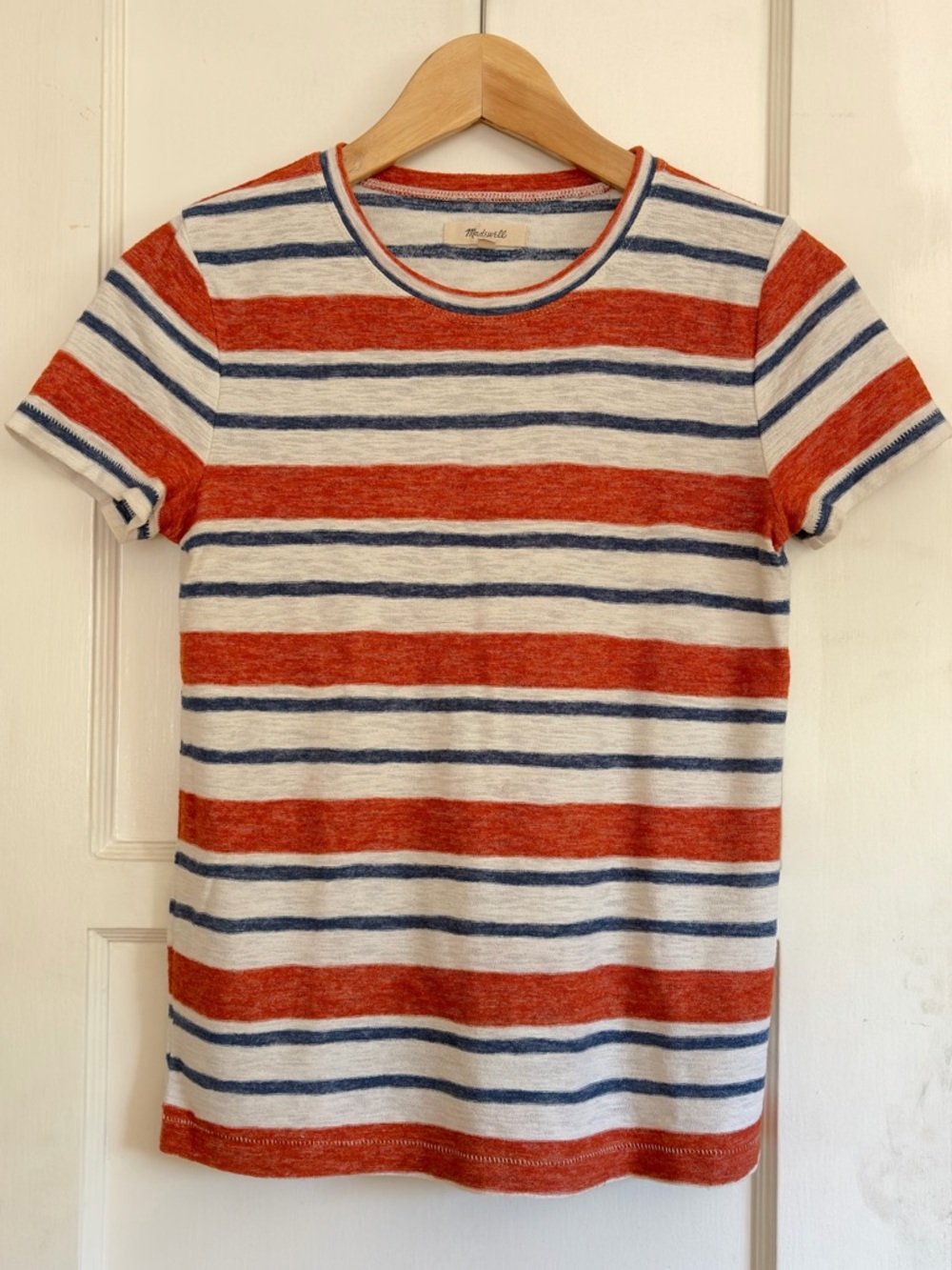 Madewell Hi-Fi Shrunken Tee in Mary-Lou Stripe Size XS